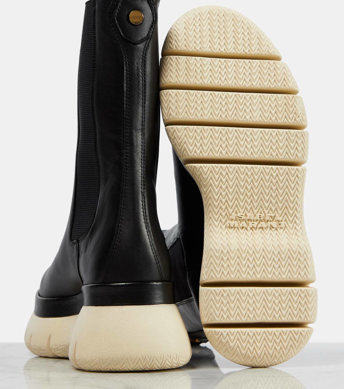 Isabel marant chelay leather 2025 chelsea boots