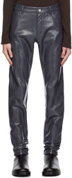 Courrèges Gray Crinkled Trousers