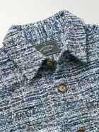 Portuguese Flannel - Moscatel Cotton-Blend Bouclé Shirt Jacket - Blue