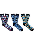 Missoni - Three-Pack Cotton-Blend Jacquard Socks - Multi