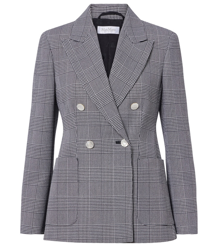 Photo: Max Mara Prince of Wales check virgin wool blazer