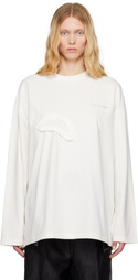 Feng Chen Wang White Oversized 2 In 1 Sweatshirt