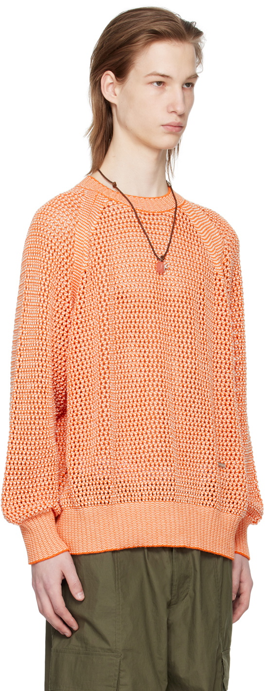 AFTER PRAY Orange Raglan Sweater