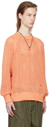 AFTER PRAY Orange Raglan Sweater