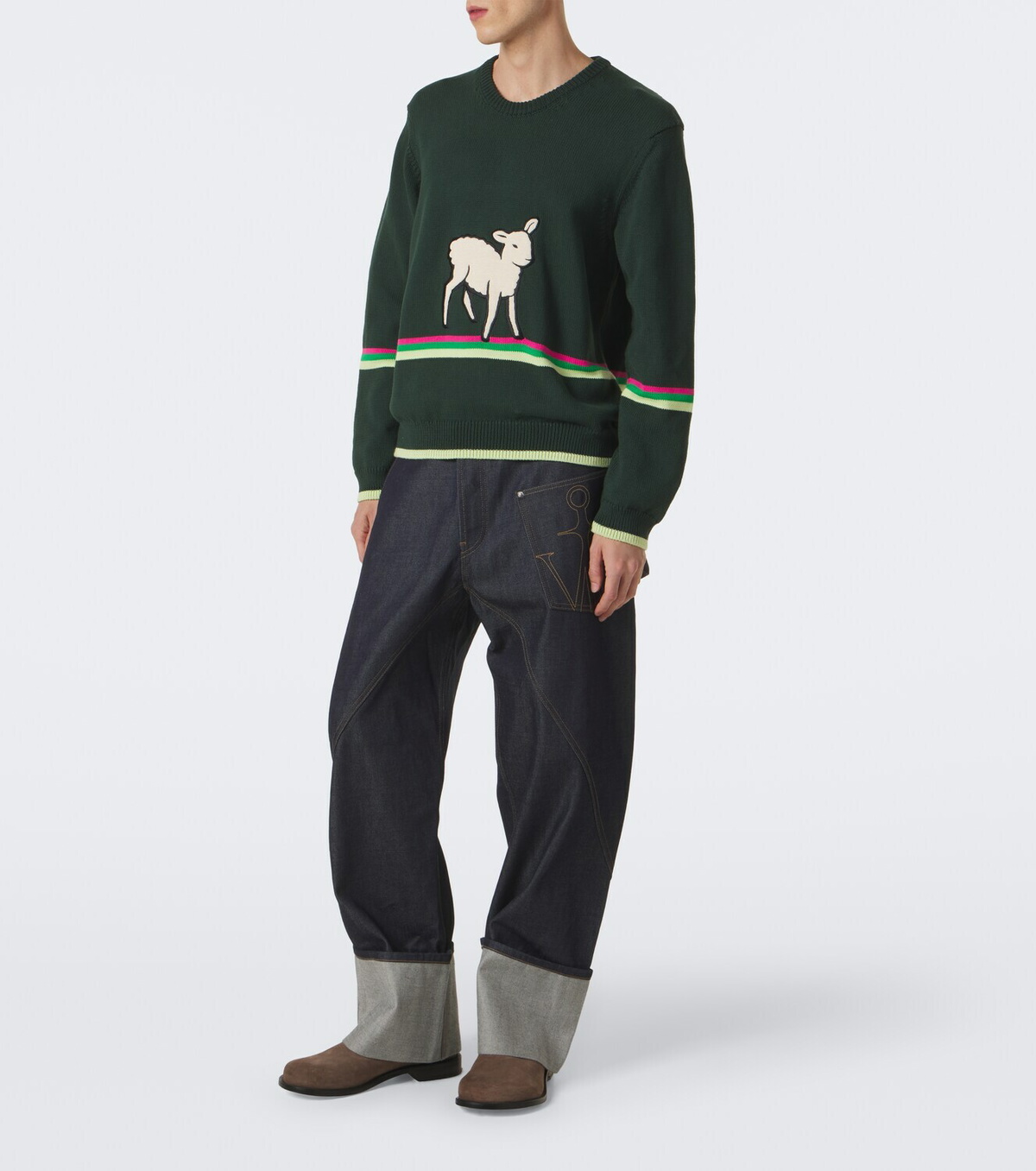 JW Anderson Embroidered cotton sweater