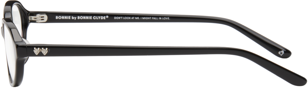 BONNIE CLYDE Black Oval Baby Glasses