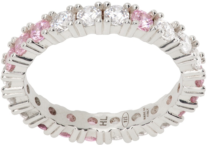 Photo: Hatton Labs SSENSE Exclusive Silver & Pink Eternity Ring