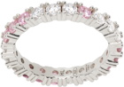 Hatton Labs SSENSE Exclusive Silver & Pink Eternity Ring