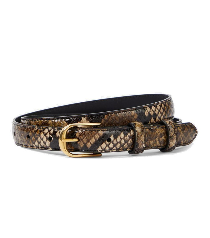 Photo: Nili Lotan Jane 20mm snake-effect leather belt