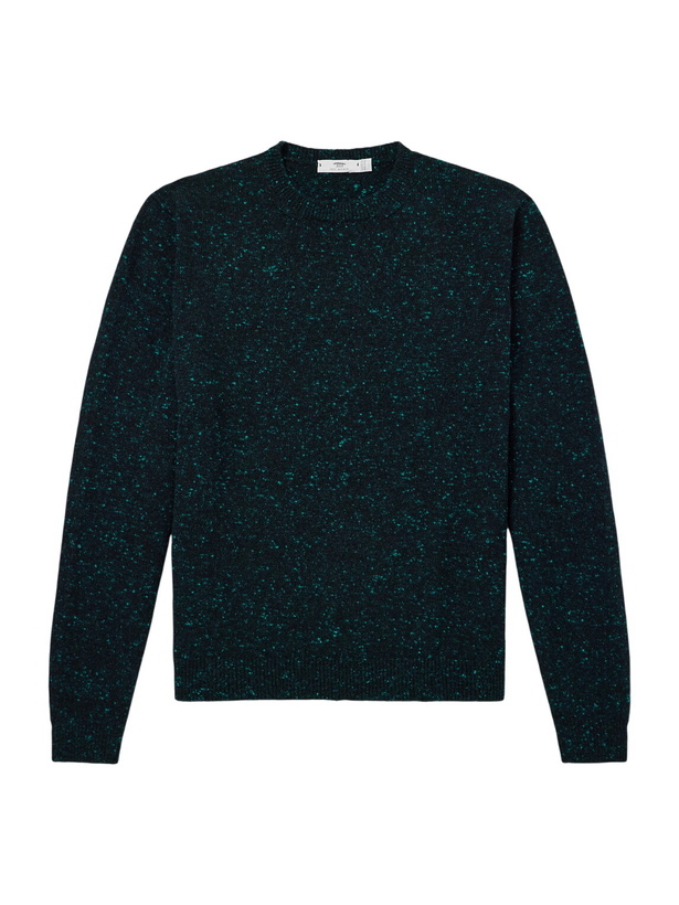 Photo: Inis Meáin - Merino Wool and Cashmere-Blend Sweater - Green