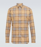 Burberry - Checked cotton poplin shirt