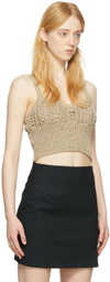 DRAE Beige Cotton Tank Top