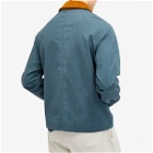 Foret Men's Row Oilskin Jacket in Vintage Blue