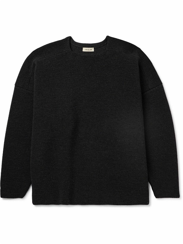 Photo: Fear of God - Ottoman Ribbed Wool Sweater - Black