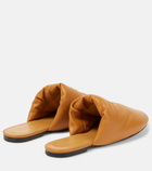 Loewe - Anagram padded leather slippers