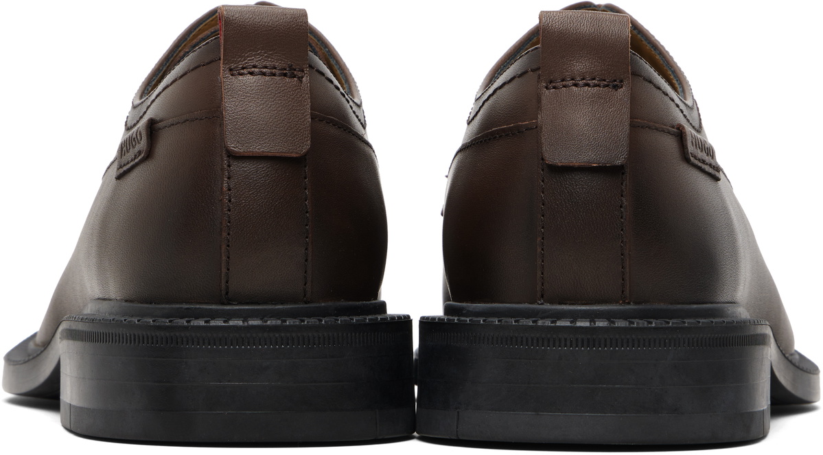 Hugo Brown Grained Leather Derbys