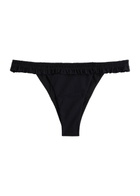Faithfull The Brand Esterel Frill Bikini Briefs Black