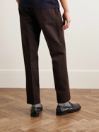 Loro Piana - Merse Straight-Leg Cotton Oxford Trousers - Brown