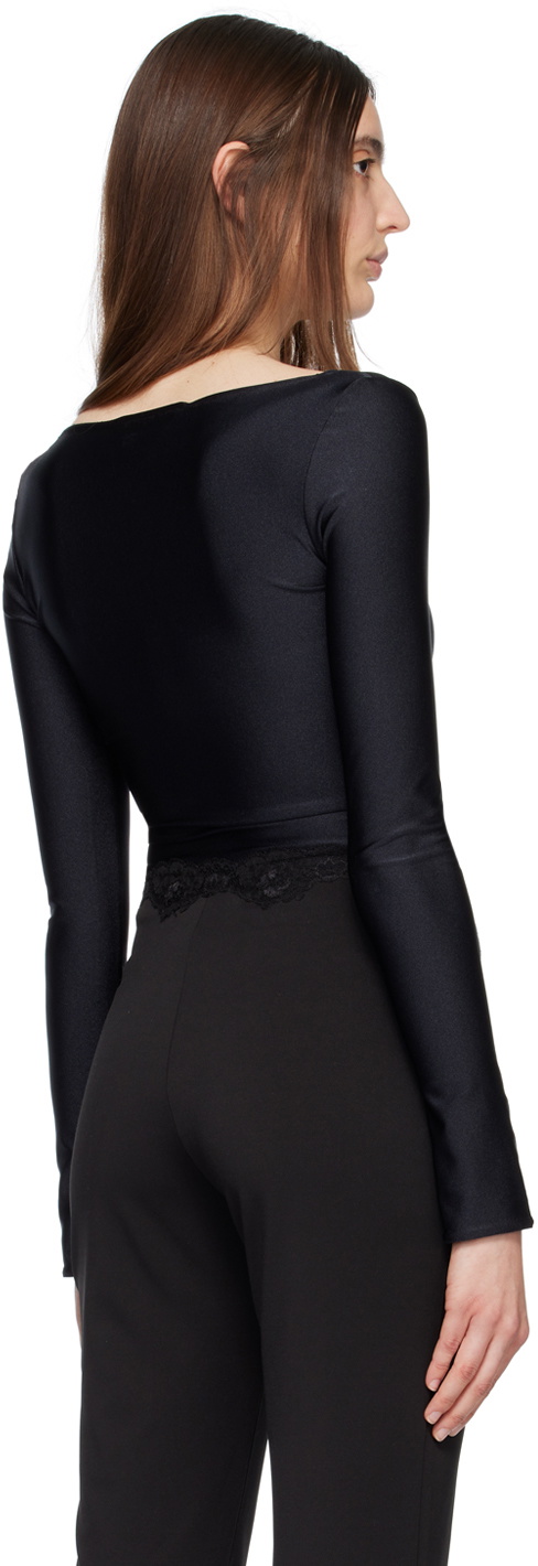 VAILLANT Black Scoop Neck Blouse