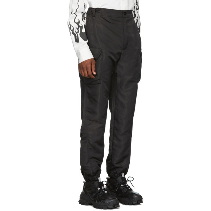 D.Gnak by Kang.D Black Dimensional Out Pocket Cargo Pants