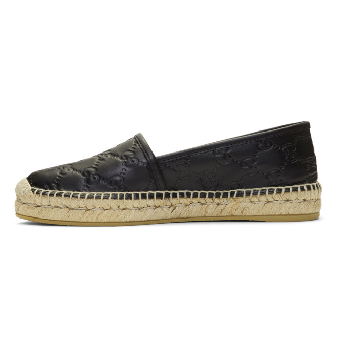 Gucci Black Gucci Signature Espadrilles Gucci