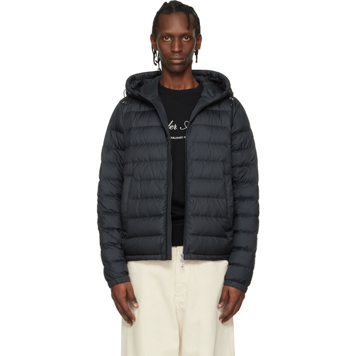 Photo: Moncler Black Vermeille Hooded Short Down Jacket