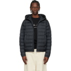 Moncler Black Vermeille Hooded Short Down Jacket