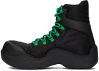 Bottega Veneta Black & Green Puddle Bomber Boots