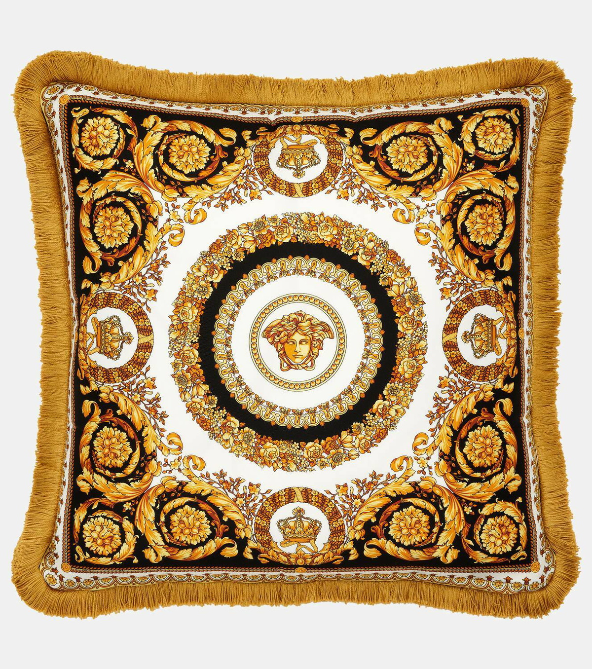 Versace Home Crete De Fleur silk cushion