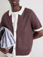 Onia - Crocheted Linen Shirt - Brown