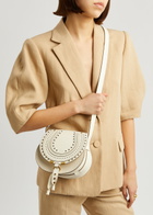 Chloe - Women's Ivory Marcie Small Leather Saddle Bag - Rounded Silhouette & Ring Fastening - One Size
