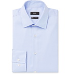 HUGO BOSS - Jango Cotton-Jacquard Shirt - Blue