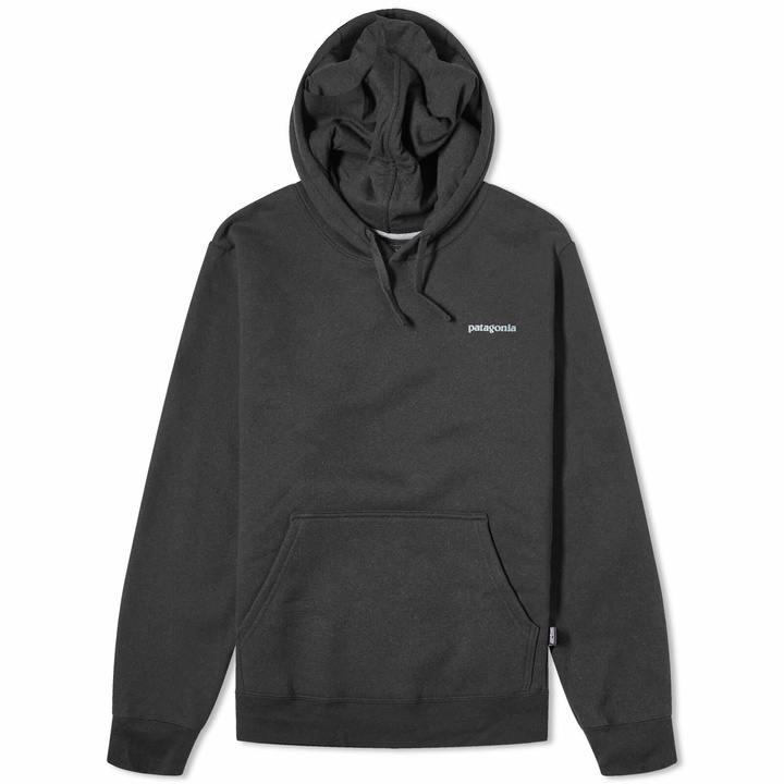 Photo: Patagonia Men's Fitz Roy Icon Uprisal Hoodie in Ink Black