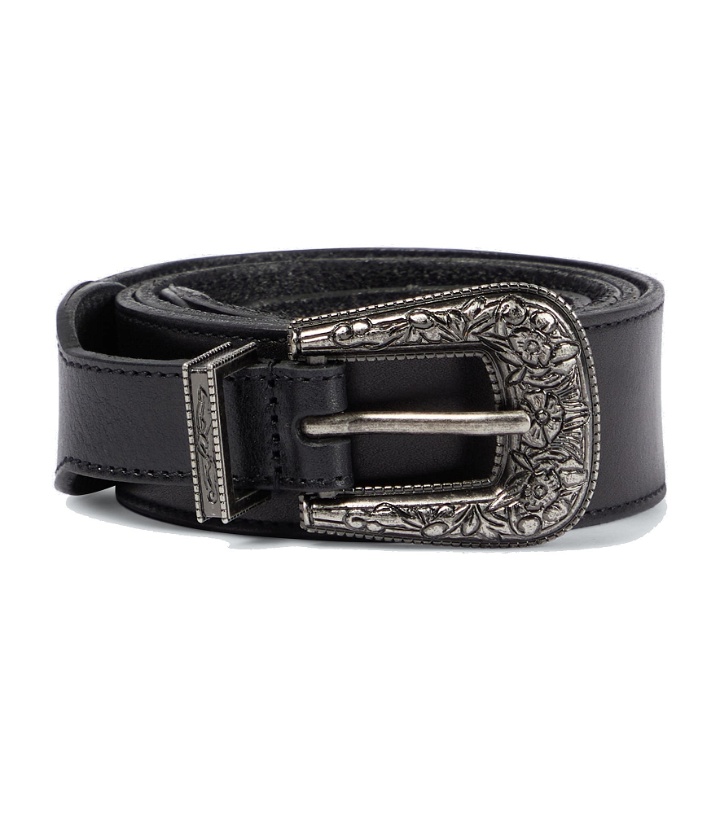 Photo: Saint Laurent - Textured leather belt