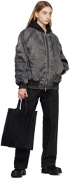 Juun.J Black MA-1 Bomber Jacket