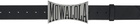 Mowalola Black Sweat Buckle Belt