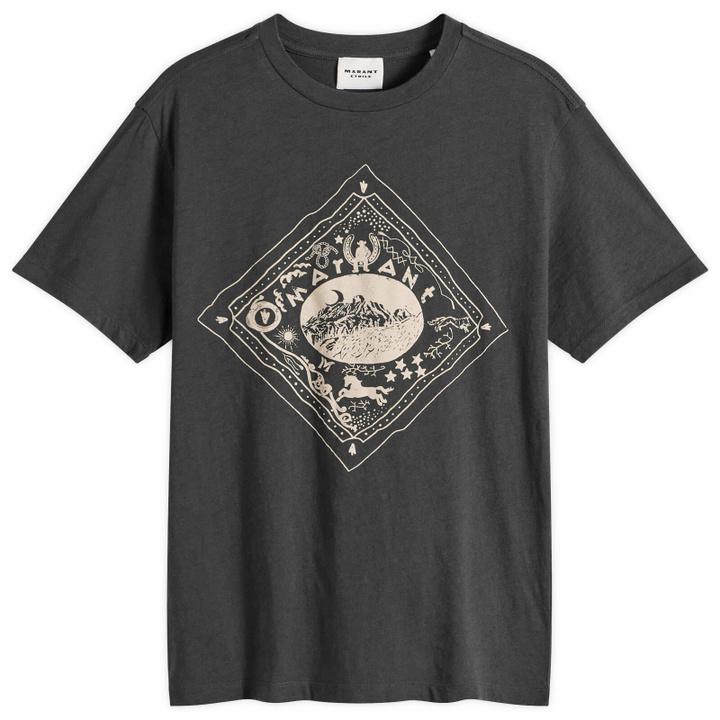 Photo: Isabel Marant Women's Étoile Zewel Logo T-Shirt in Faded Black