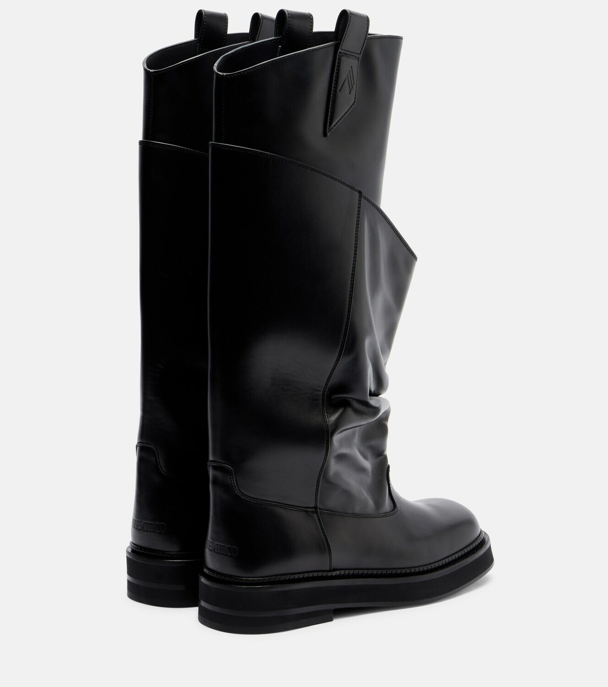 The Attico Passeggiata leather combat boots