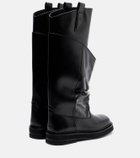 The Attico Passeggiata leather combat boots