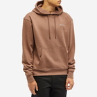 Jacquemus Men's Embroidered Logo Hoody in Brown