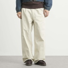 Human Made Men's Double Pleated Wide Chino Pants in White