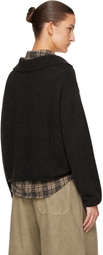 YMC Brown Runaway Neck Sweater