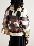 LOEWE - Paula’s Ibiza Knotted Printed Silk-Twill Bomber Jacket - Green