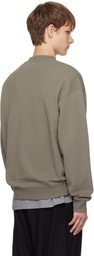 Hugo Taupe Relaxed-Fit Sweatshirt