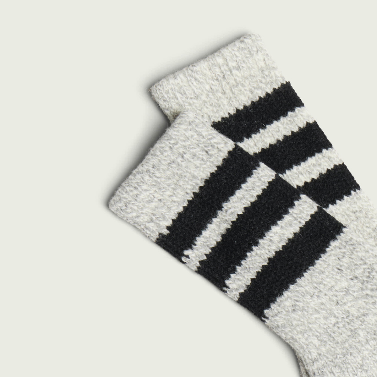 RoToTo Oldschool Work Boot Sock in Grey/Black