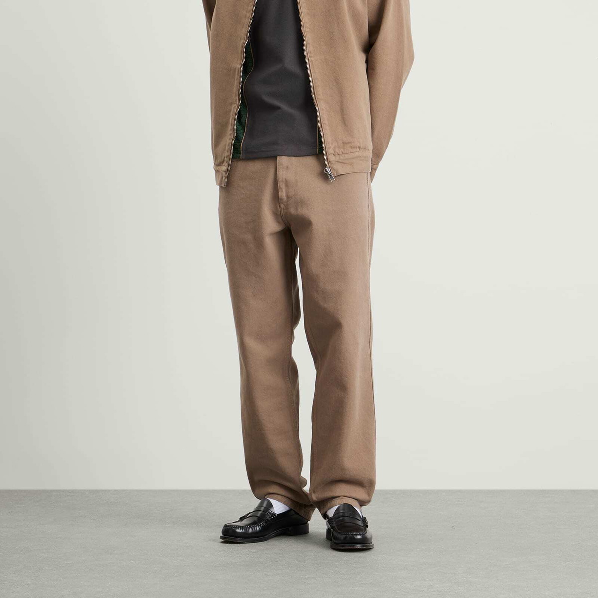 Palmes Men's Coarse Trousers in Fossil