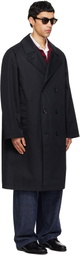 nanamica Black 2L Cotton GORE-TEX Double Breasted Coat