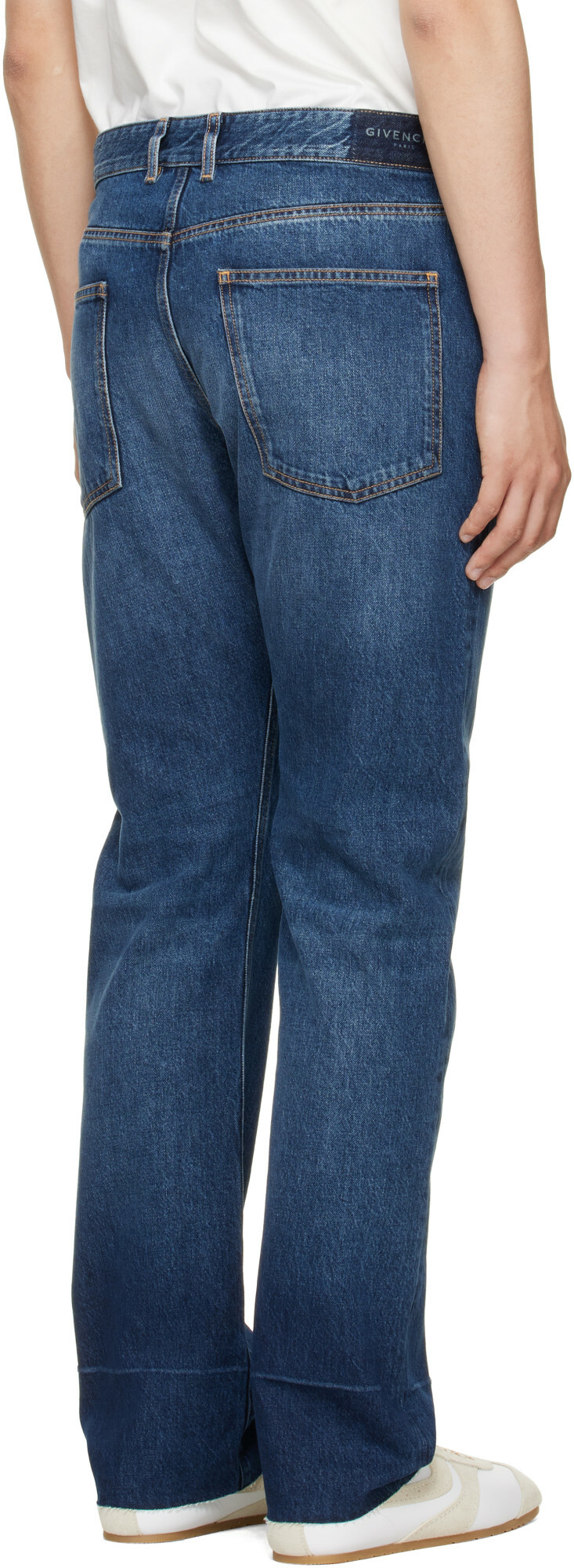 Givenchy Blue Fringed Vintage Jeans
