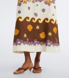 Alémais Island Cove linen midi dress