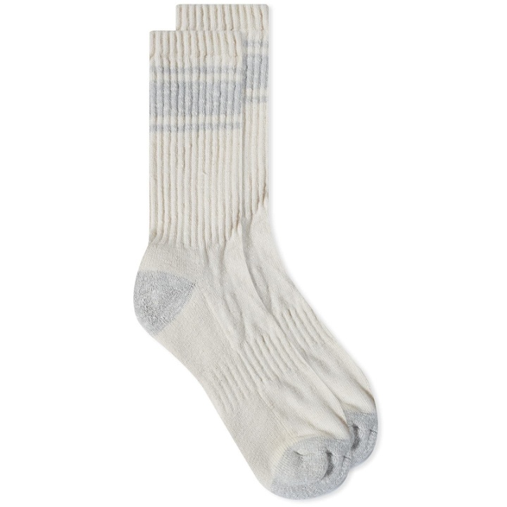 Photo: Kestin Men's Elgin Sock in Grey Marl/Ecru